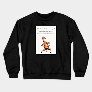 Strippers at Night Funny Dad Jokes Crewneck Sweatshirt